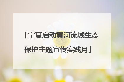 宁夏启动黄河流域生态保护主题宣传实践月