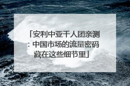 安利中亚千人团亲测：中国市场的流量密码 藏在这些细节里