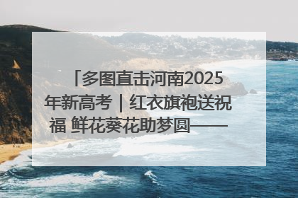 多图直击河南2025年新高考｜红衣旗袍送祝福 鲜花葵花助梦圆——尉氏县高考暖心送考