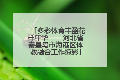 多彩体育丰盈花样年华——河北省秦皇岛市海港区体教融合工作掠影