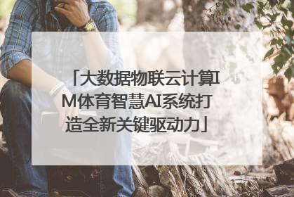 大数据物联云计算IM体育智慧AI系统打造全新关键驱动力