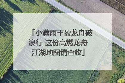 小满雨丰盈龙舟破浪行 这份高燃龙舟江湖地图请查收