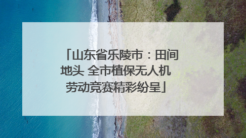 山东省乐陵市：田间地头 全市植保无人机劳动竞赛精彩纷呈