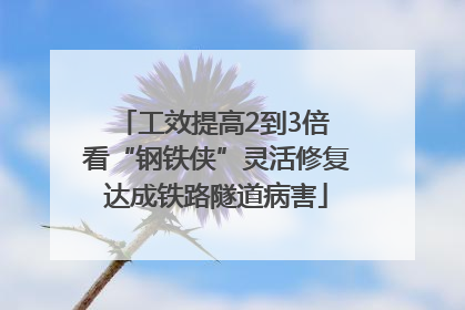 工效提高2到3倍 看“钢铁侠”灵活修复达成铁路隧道病害