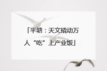 平塘：天文撬动万人“吃”上产业饭