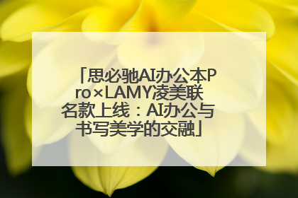 思必驰AI办公本Pro×LAMY凌美联名款上线：AI办公与书写美学的交融