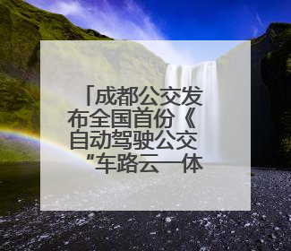 成都公交发布全国首份《自动驾驶公交“车路云一体化”系统联调》白皮书