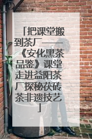 把课堂搬到茶厂——《安化黑茶品鉴》课堂走进益阳茶厂探秘茯砖茶非遗技艺