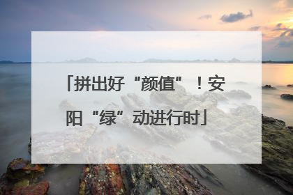 拼出好“颜值”！安阳“绿”动进行时