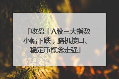 收盘丨A股三大指数小幅下跌，脑机接口、稳定币概念走强