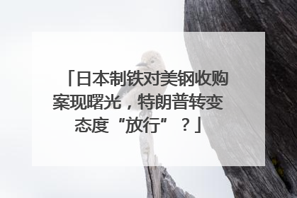 日本制铁对美钢收购案现曙光，特朗普转变态度“放行”？