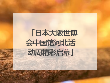 日本大阪世博会中国馆河北活动周精彩启幕