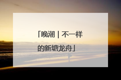 晚潮｜不一样的新塘龙舟