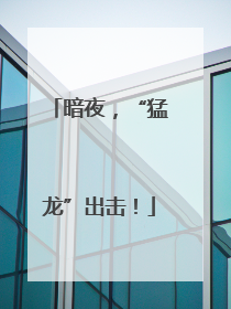 暗夜，“猛龙”出击！