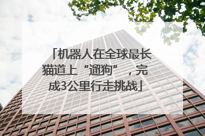 机器人在全球最长猫道上“遛狗”，完成3公里行走挑战