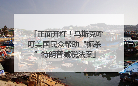 正面开杠！马斯克呼吁美国民众帮助“扼杀”特朗普减税法案
