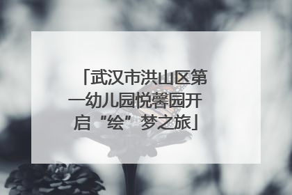 武汉市洪山区第一幼儿园悦馨园开启“绘”梦之旅