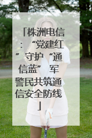 株洲电信：“党建红”守护“通信蓝” 军警民共筑通信安全防线