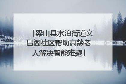 梁山县水泊街道文昌阁社区帮助高龄老人解决智能难题