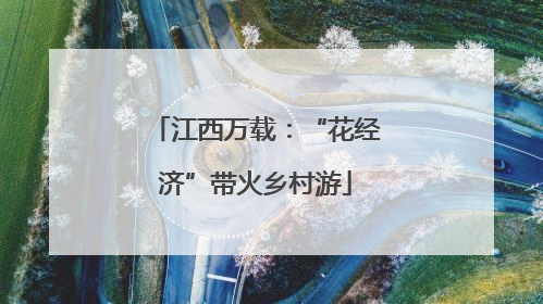 江西万载：“花经济”带火乡村游