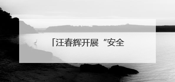 汪春辉开展“安全防范警示日”活动