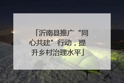 沂南县推广“同心共建”行动，提升乡村治理水平