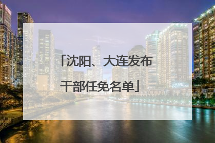 沈阳、大连发布干部任免名单