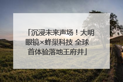 沉浸未来声场！大明眼镜×蜂巢科技 全球首体验落地王府井