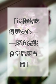 没秘密吃得更安心——探访浣熊食堂后厨直播