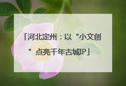 河北定州：以“小文创”点亮千年古城IP