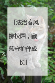 法治春风拂校园，藏蓝守护伴成长