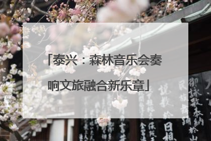 泰兴：森林音乐会奏响文旅融合新乐章