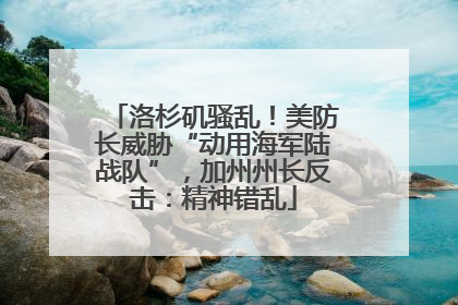 洛杉矶骚乱！美防长威胁“动用海军陆战队”，加州州长反击：精神错乱