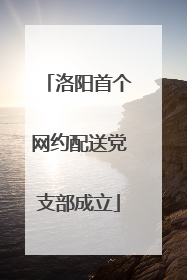 洛阳首个网约配送党支部成立