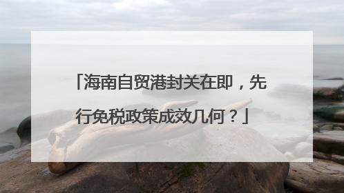 海南自贸港封关在即，先行免税政策成效几何？