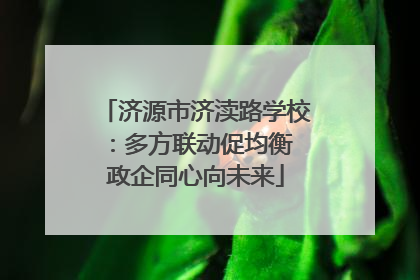 济源市济渎路学校：多方联动促均衡 政企同心向未来