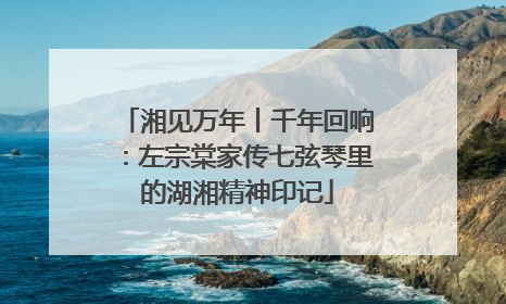 湘见万年丨千年回响：左宗棠家传七弦琴里的湖湘精神印记