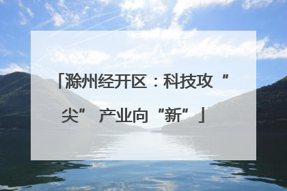 滁州经开区：科技攻“尖” 产业向“新”