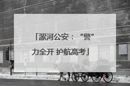 漯河公安：“警”力全开 护航高考