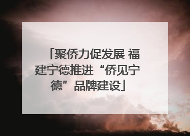 聚侨力促发展 福建宁德推进“侨见宁德”品牌建设