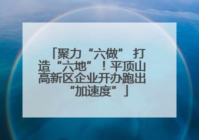 聚力“六做” 打造“六地”！平顶山高新区企业开办跑出“加速度”