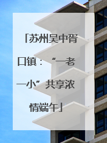 苏州吴中胥口镇：“一老一小”共享浓情端午