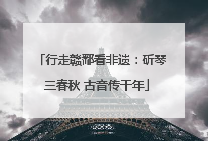 行走赣鄱看非遗：斫琴三春秋 古音传千年