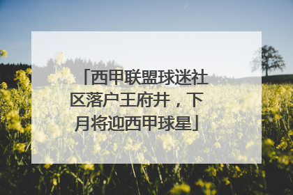 西甲联盟球迷社区落户王府井，下月将迎西甲球星