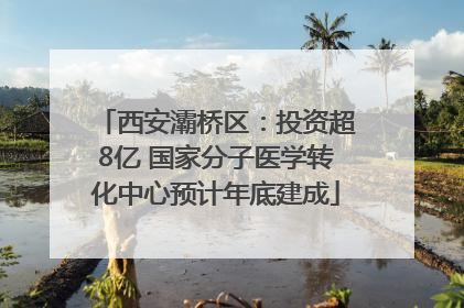 西安灞桥区：投资超8亿 国家分子医学转化中心预计年底建成