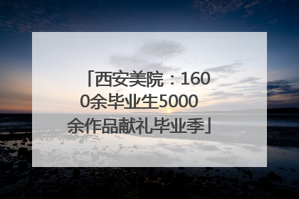 西安美院：1600余毕业生5000余作品献礼毕业季