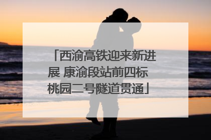西渝高铁迎来新进展 康渝段站前四标桃园二号隧道贯通