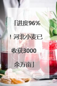 进度96%！河北小麦已收获3000余万亩