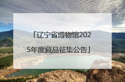 辽宁省博物馆2025年度藏品征集公告