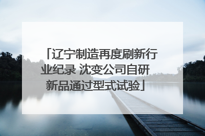 辽宁制造再度刷新行业纪录 沈变公司自研新品通过型式试验